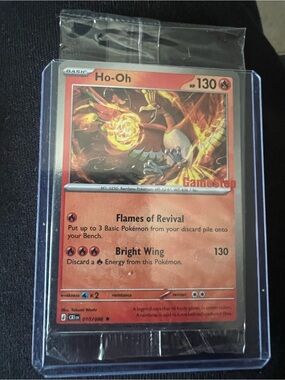 GameStop Ho-Oh Pokémon Card - Orange & Gold Holo
